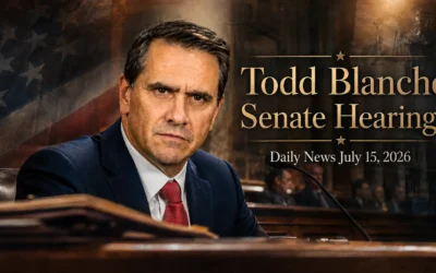 Daily News July 15, 2026 – Todd Blanche Senate Hearings