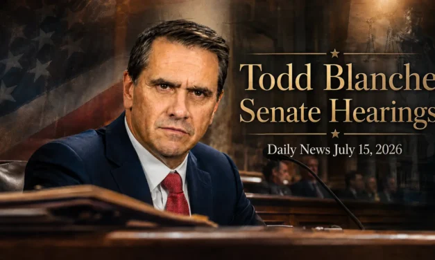 Daily News July 15, 2026 – Todd Blanche Senate Hearings