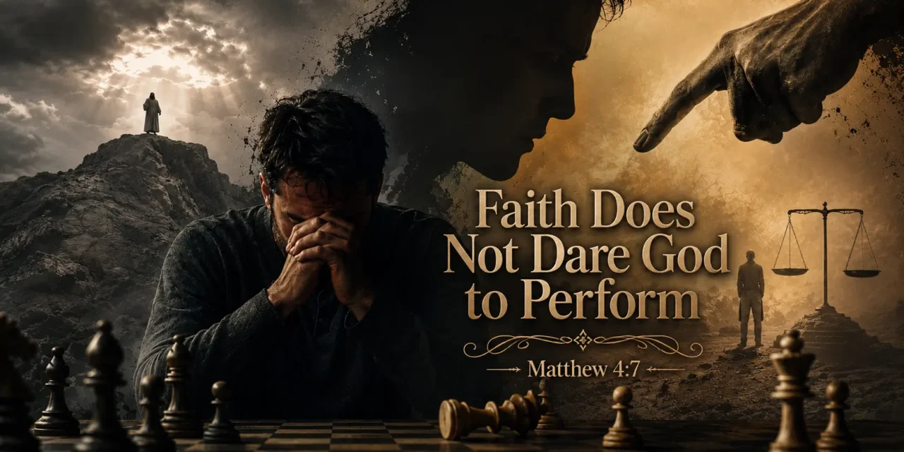 Faith Does Not Dare God to Perform