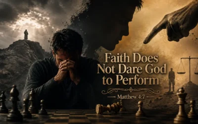 Faith Does Not Dare God to Perform