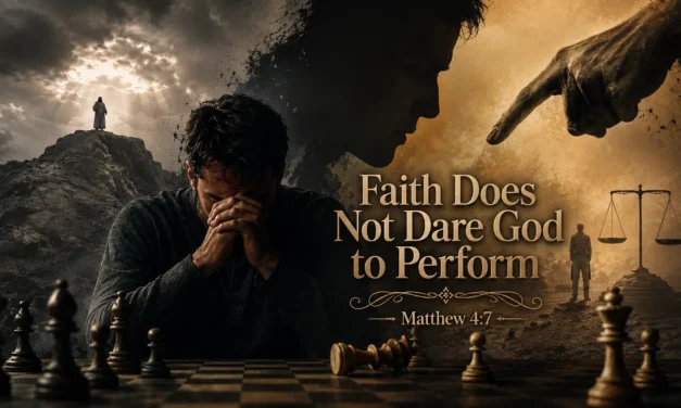 Faith Does Not Dare God to Perform